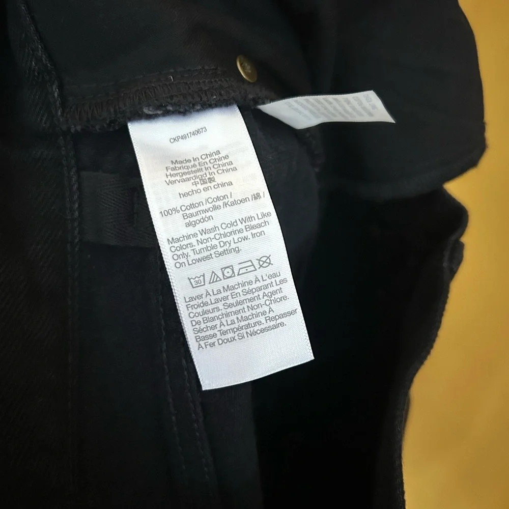 Alexa Chung x Madewell‎ High-Rise Straight Jeans Outridge Wash Black NWT Size 27